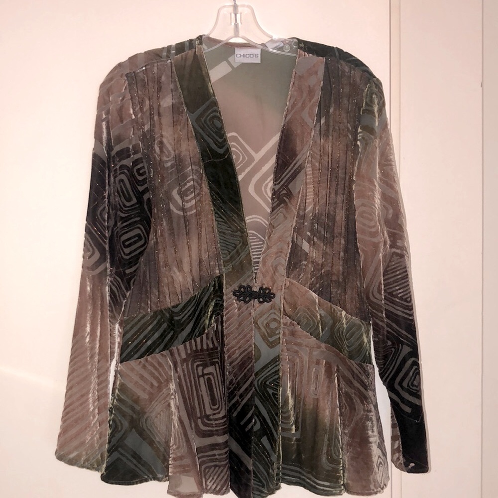 Chicos Silk Jacket.